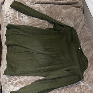 Uniqlo Khaki Crew Neck Shirt